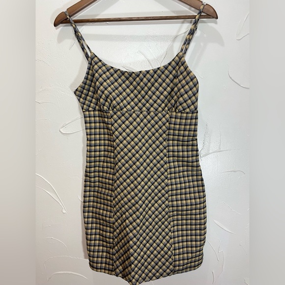 Wild Fable Plaid Babydoll Mini Dress SZ Small - Picture 4 of 13